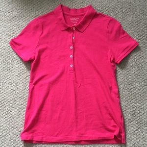 5/$15 Croft & Barrow Classic Polo - Magenta Pink